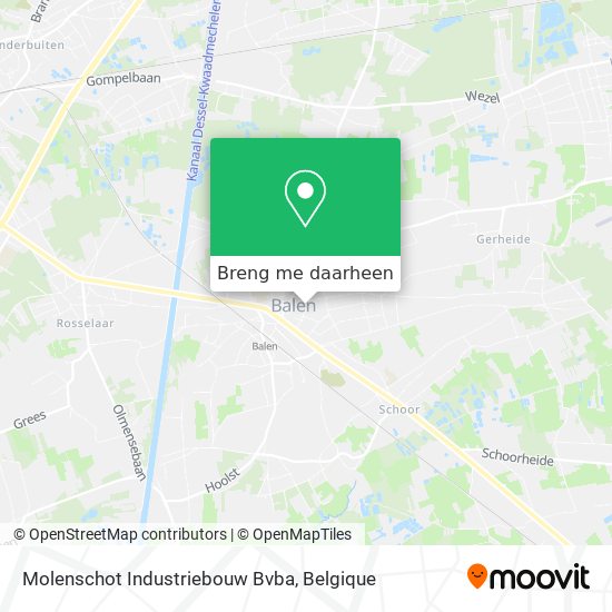 Molenschot Industriebouw Bvba kaart