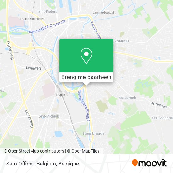 Sam Office - Belgium kaart