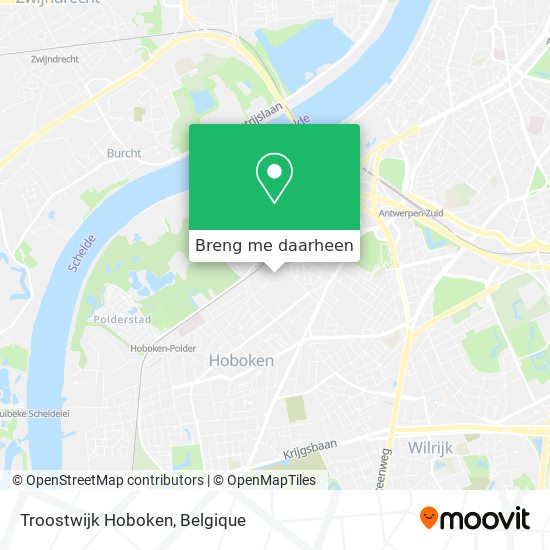 Troostwijk Hoboken kaart