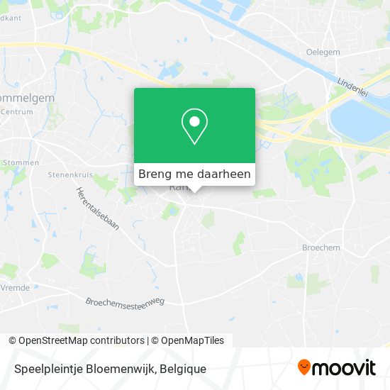 Speelpleintje Bloemenwijk kaart