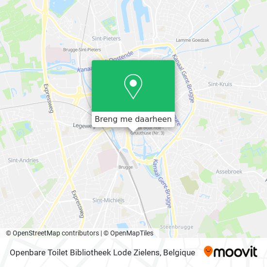 Openbare Toilet Bibliotheek Lode Zielens kaart