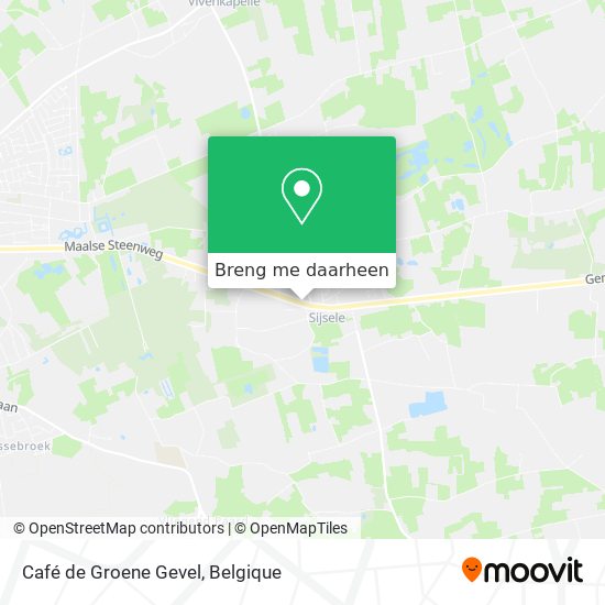 Café de Groene Gevel kaart