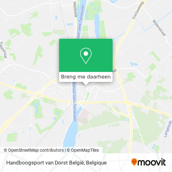 Handboogsport van Dorst België kaart