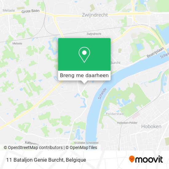 11 Bataljon Genie Burcht kaart