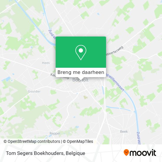 Tom Segers Boekhouders kaart