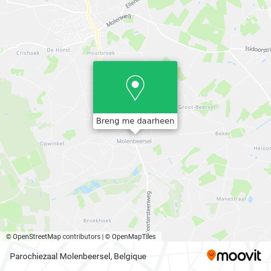 Parochiezaal Molenbeersel kaart