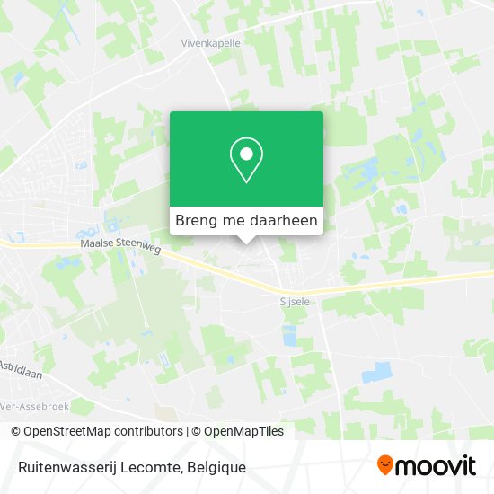 Ruitenwasserij Lecomte kaart