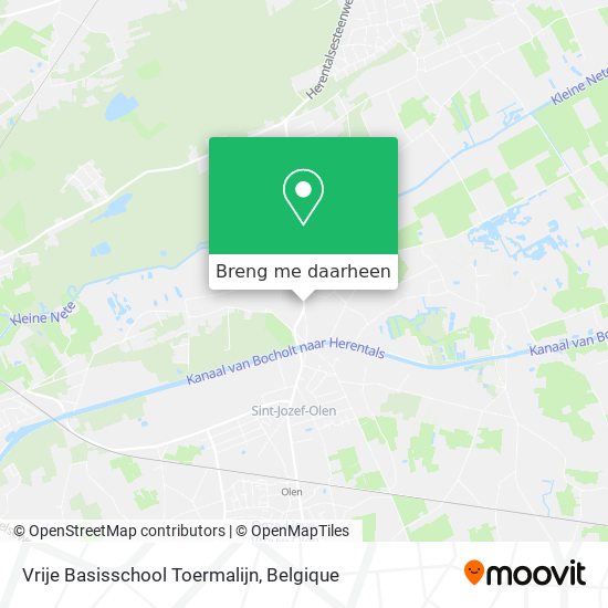 Vrije Basisschool Toermalijn kaart