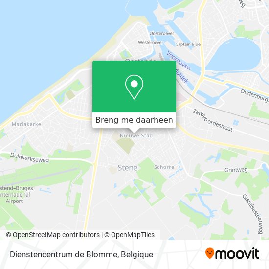 Dienstencentrum de Blomme kaart