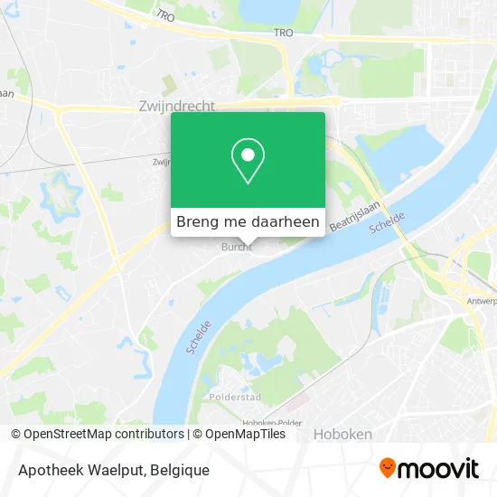 Apotheek Waelput kaart