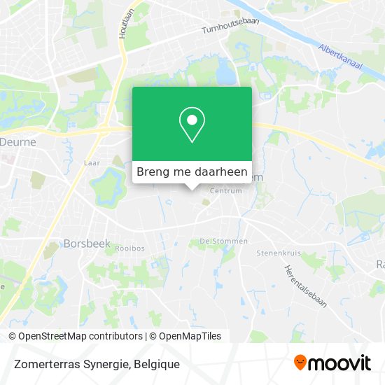 Zomerterras Synergie kaart