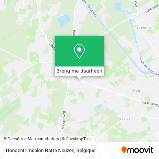 Hondentrimsalon Natte Neuzen kaart