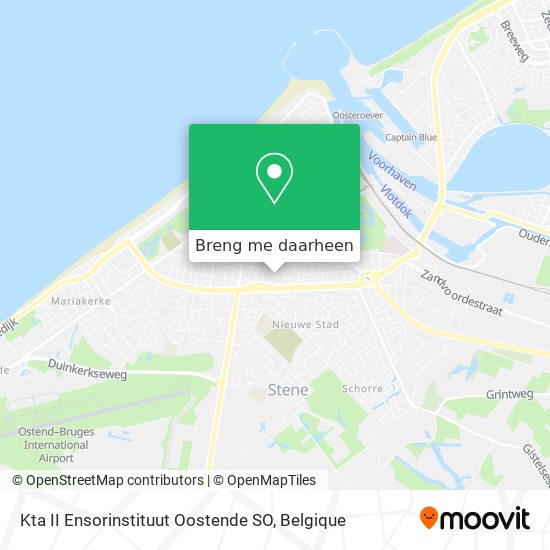 Kta II Ensorinstituut Oostende SO kaart