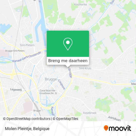 Molen Pleintje kaart