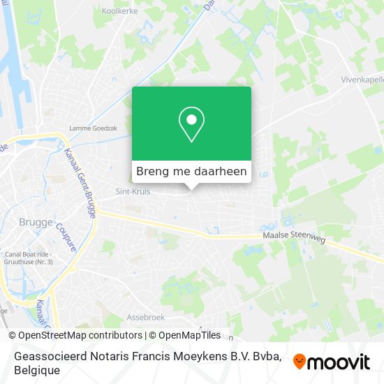 Geassocieerd Notaris Francis Moeykens B.V. Bvba kaart