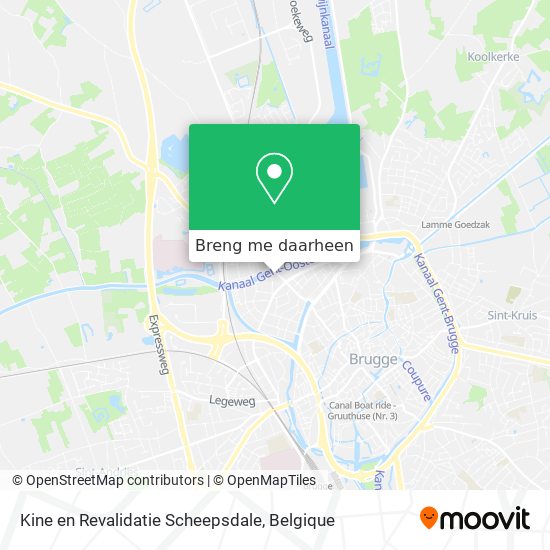 Kine en Revalidatie Scheepsdale kaart