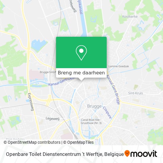 Openbare Toilet Dienstencentrum 't Werftje kaart