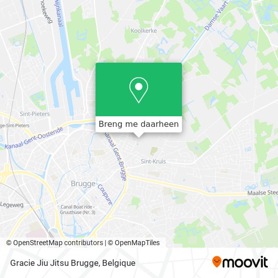 Gracie Jiu Jitsu Brugge kaart