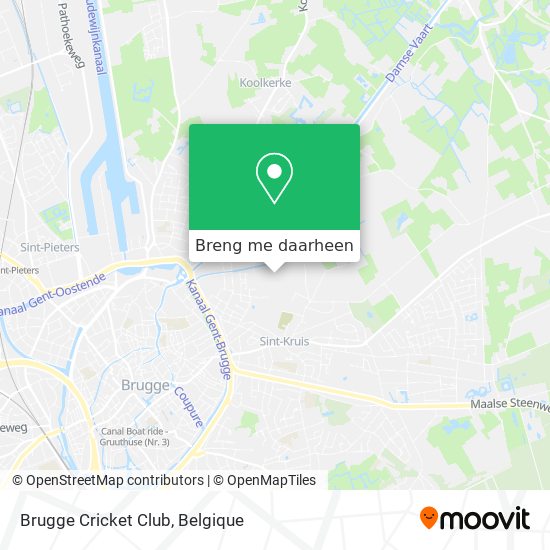 Brugge Cricket Club kaart