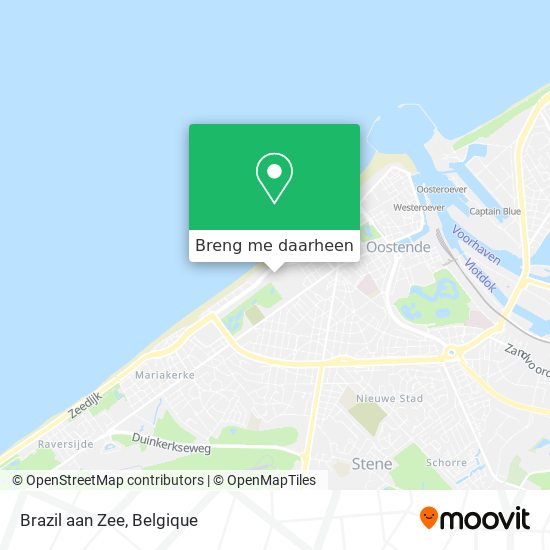 Brazil aan Zee kaart