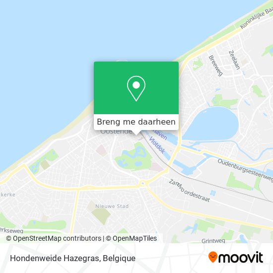 Hondenweide Hazegras kaart