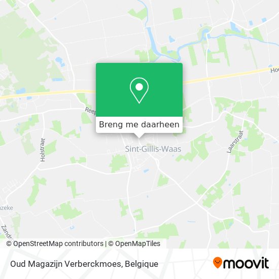 Oud Magazijn Verberckmoes kaart