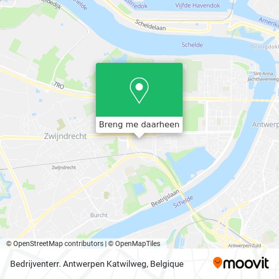 Bedrijventerr. Antwerpen Katwilweg kaart