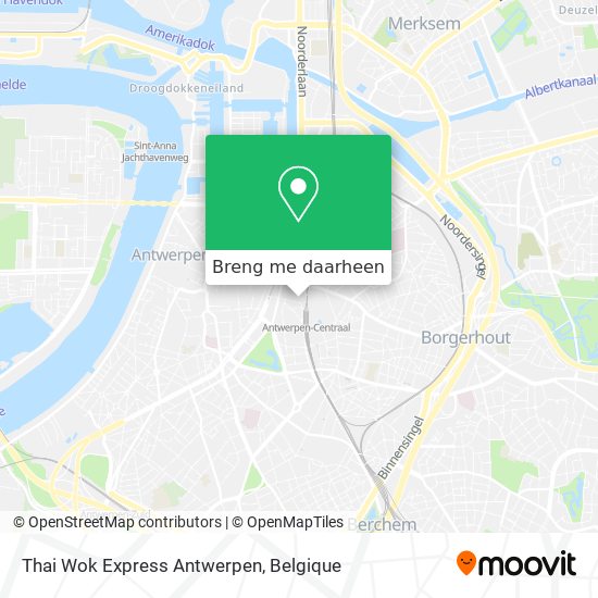 Thai Wok Express Antwerpen kaart