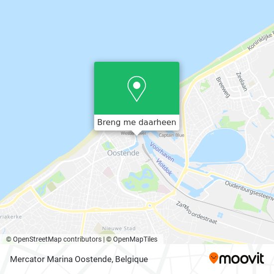 Mercator Marina Oostende kaart
