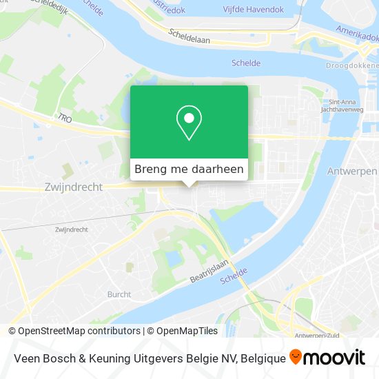 Veen Bosch & Keuning Uitgevers Belgie NV kaart