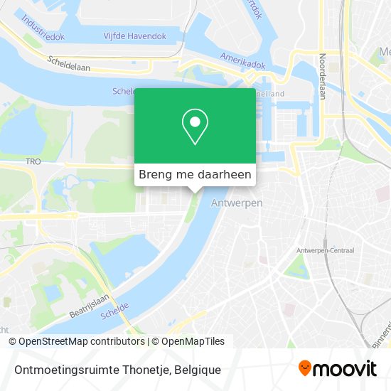 Ontmoetingsruimte Thonetje kaart