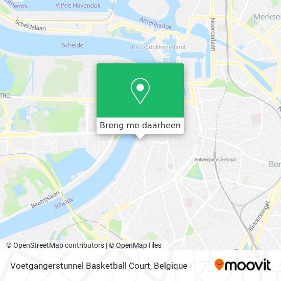 Voetgangerstunnel Basketball Court kaart