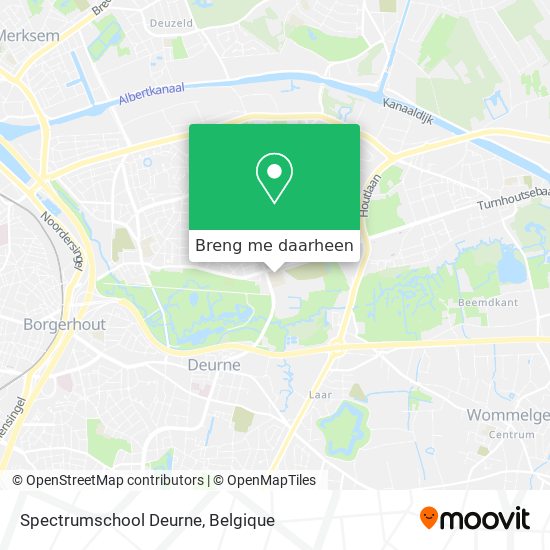 Spectrumschool Deurne kaart