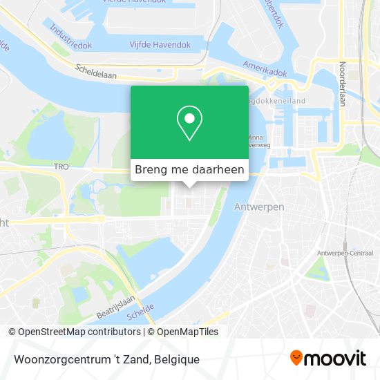 Woonzorgcentrum 't Zand kaart
