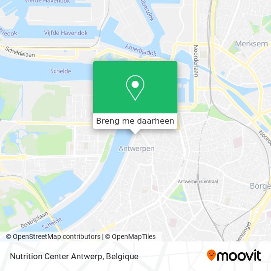 Nutrition Center Antwerp kaart