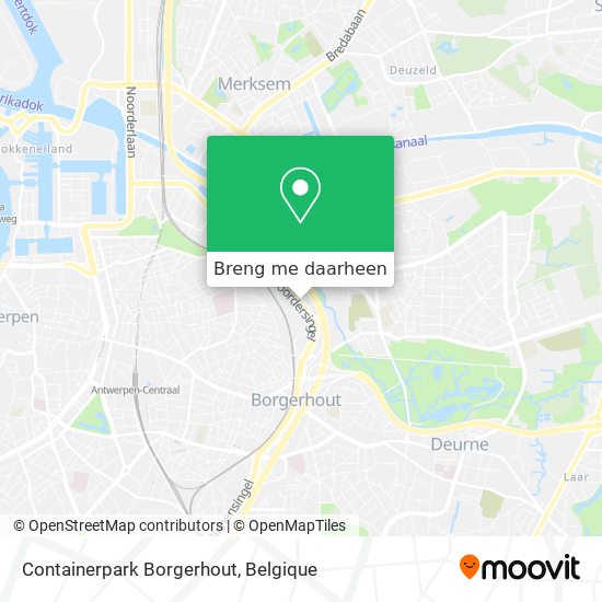 Containerpark Borgerhout kaart