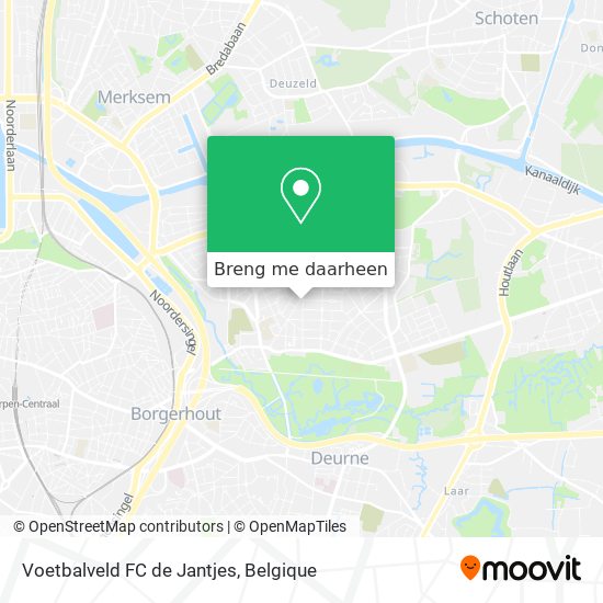 Voetbalveld FC de Jantjes kaart