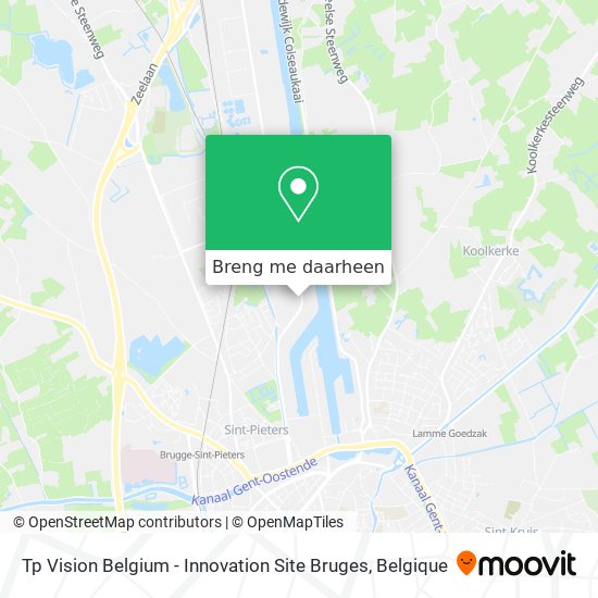 Tp Vision Belgium - Innovation Site Bruges kaart