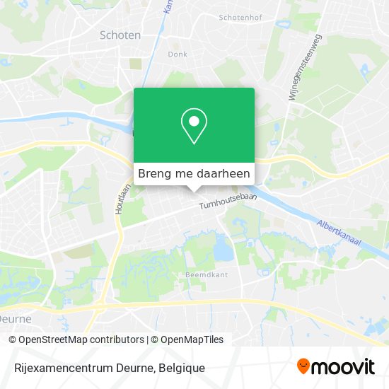 Rijexamencentrum Deurne kaart