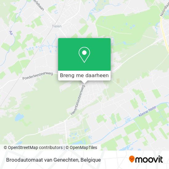 Broodautomaat van Genechten kaart