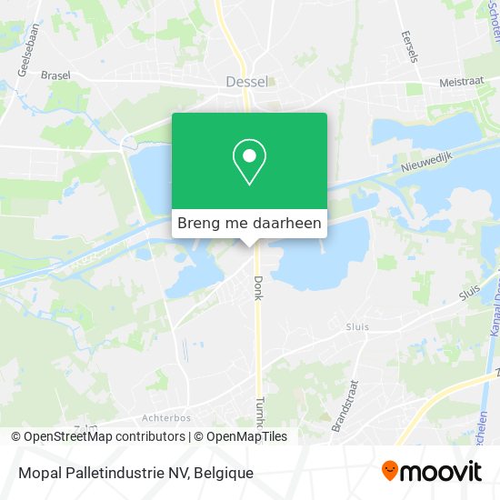 Mopal Palletindustrie NV kaart