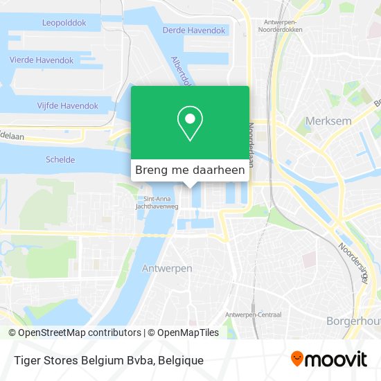 Tiger Stores Belgium Bvba kaart