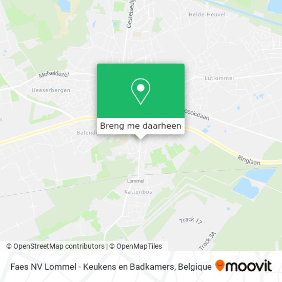 Faes NV Lommel - Keukens en Badkamers kaart