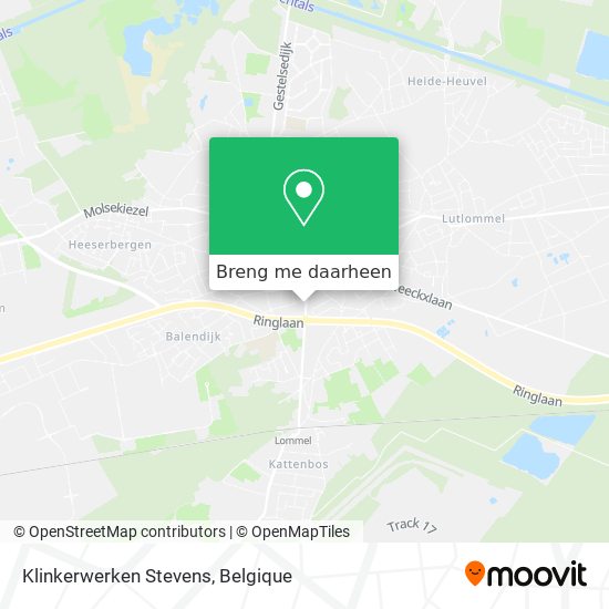 Klinkerwerken Stevens kaart