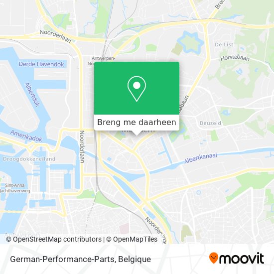 German-Performance-Parts kaart
