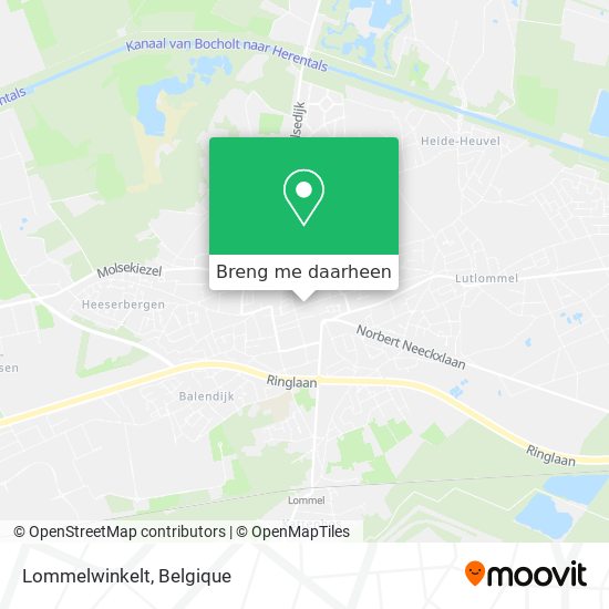 Lommelwinkelt kaart