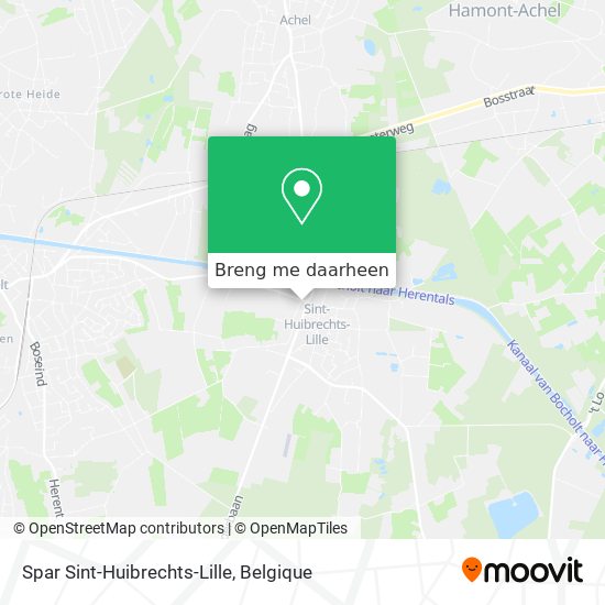 Spar Sint-Huibrechts-Lille kaart
