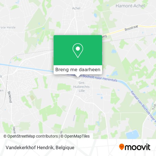 Vandekerkhof Hendrik kaart