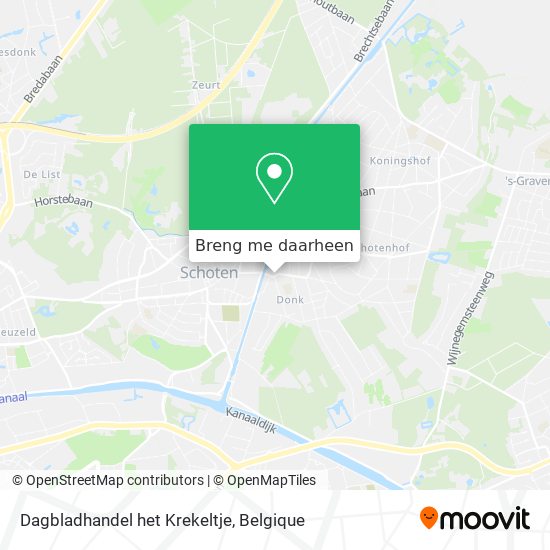 Dagbladhandel het Krekeltje kaart