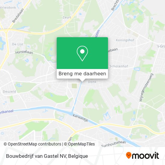 Bouwbedrijf van Gastel NV kaart